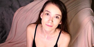 Teen schoolgirl is riding big dick